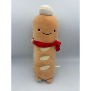 Kawaii Baguette Bread Plush Stuffed Toy Pre Loved 12"